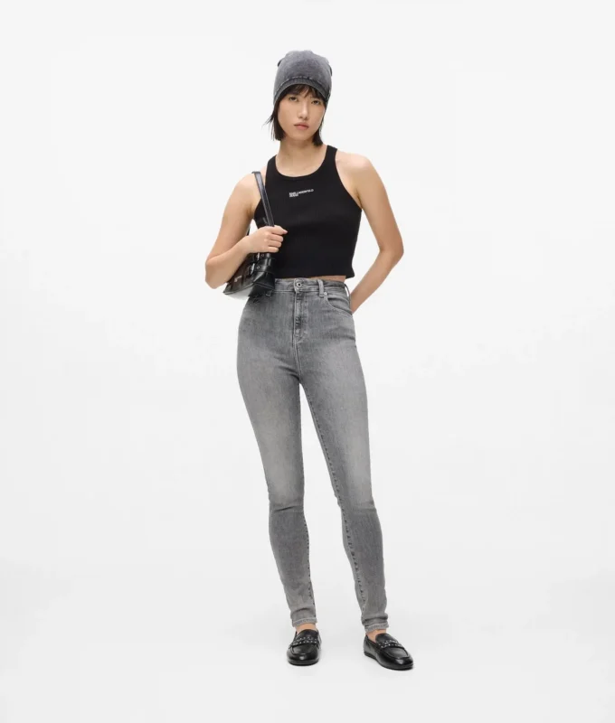 Högmidjade skinny jeans Högmidjade skinny jeans