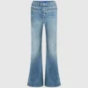 Högmidjade utsvängda jeans Högmidjade utsvängda jeans