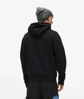 Huvtröja med jeansficka