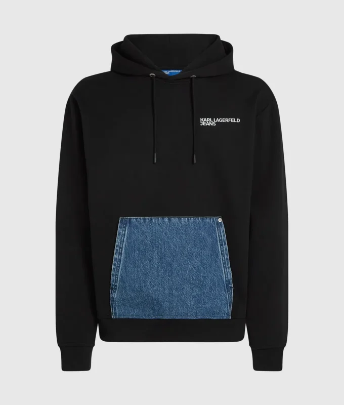 Huvtröja med jeansficka Huvtröja med jeansficka