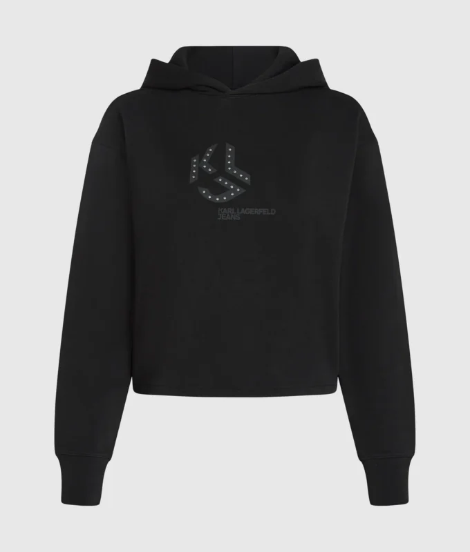 Huvtröja med nitar och monogram Huvtröja med nitar och monogram