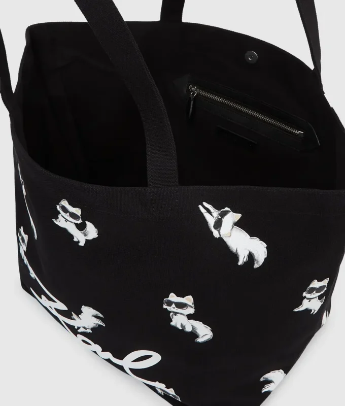 Ikon Choupette-shopper med tryck Ikon Choupette-shopper med tryck