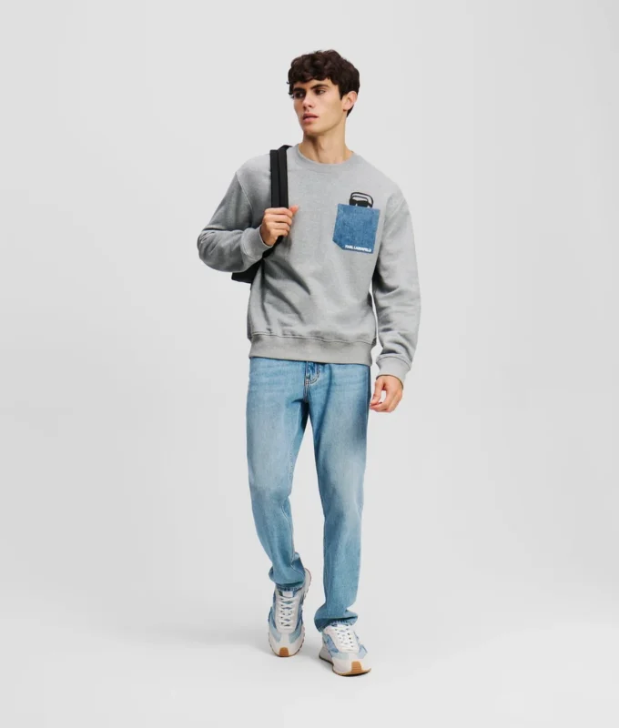 IKON DENIM POCKET SWEATSHIRT IKON DENIM POCKET SWEATSHIRT