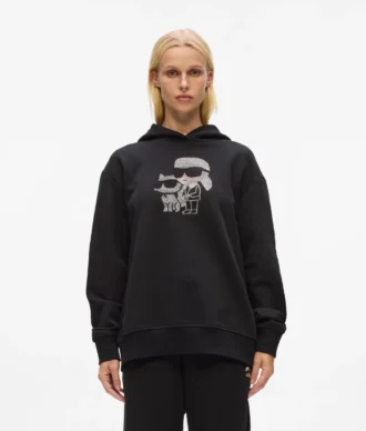 Ikon-hoodie med strass Ikon-hoodie med strass