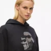 Ikon-hoodie med strass Ikon-hoodie med strass
