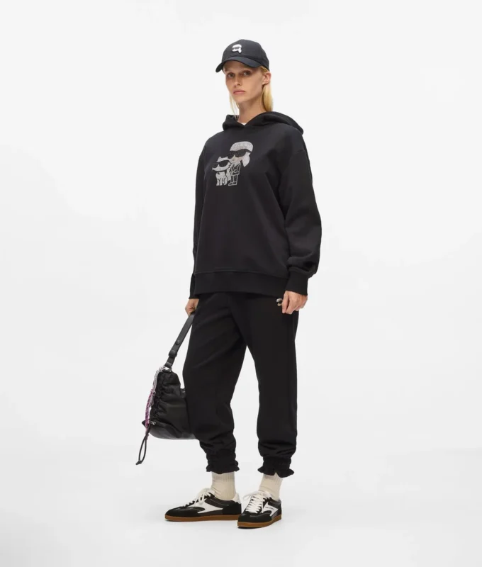Ikon-hoodie med strass Ikon-hoodie med strass