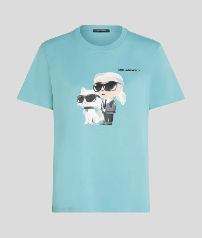 IKON KARL & CHOUPETTE AQUARELLE T-SHIRT IKON KARL & CHOUPETTE AQUARELLE T-SHIRT