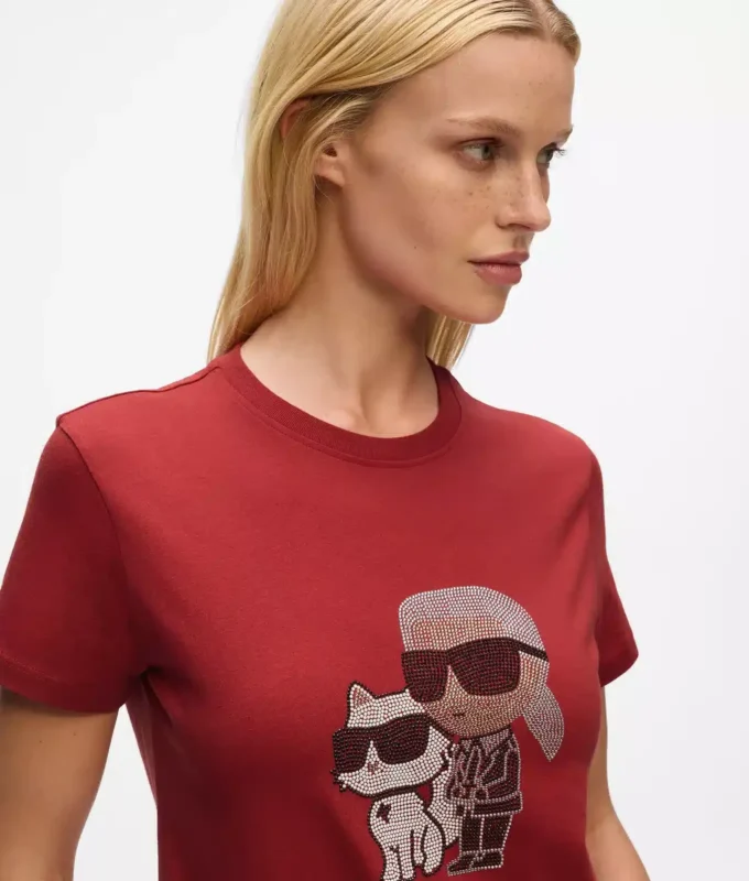 IKON KARL & CHOUPETTE RHINESTONE T-SHIRT IKON KARL & CHOUPETTE RHINESTONE T-SHIRT
