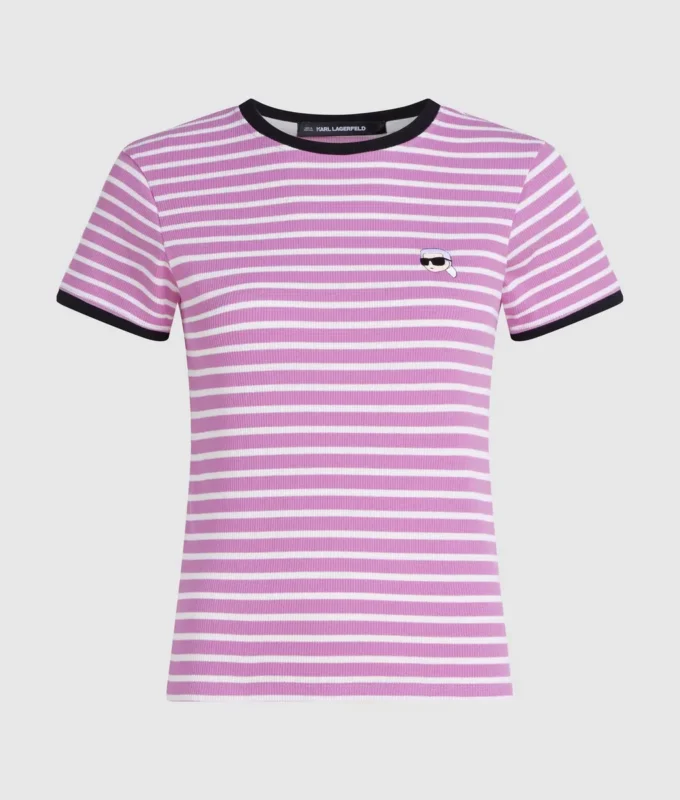 Ikon randig ribbad T-shirt Ikon randig ribbad T-shirt