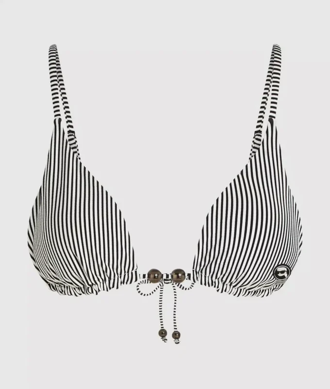 IKON STRIPED TRIANGLE BIKINI TOP IKON STRIPED TRIANGLE BIKINI TOP