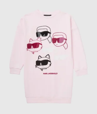 Ikon-sweatshirtklänning för flickor