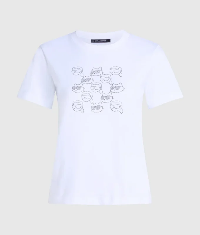 Ikon-T-shirt med strass Ikon-T-shirt med strass