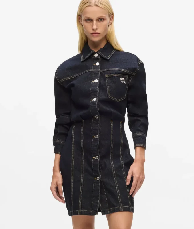 Ikonisk denimskjortklänning