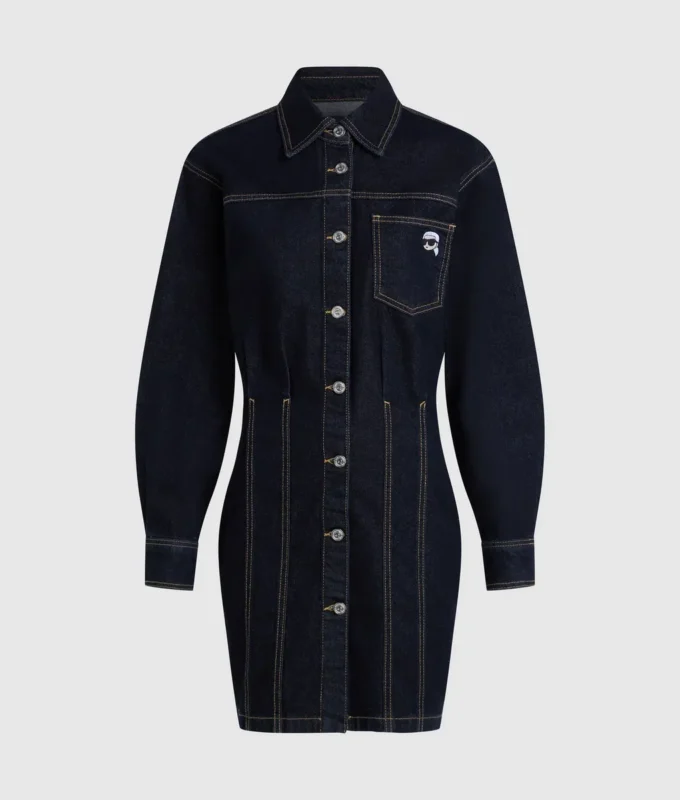 Ikonisk denimskjortklänning