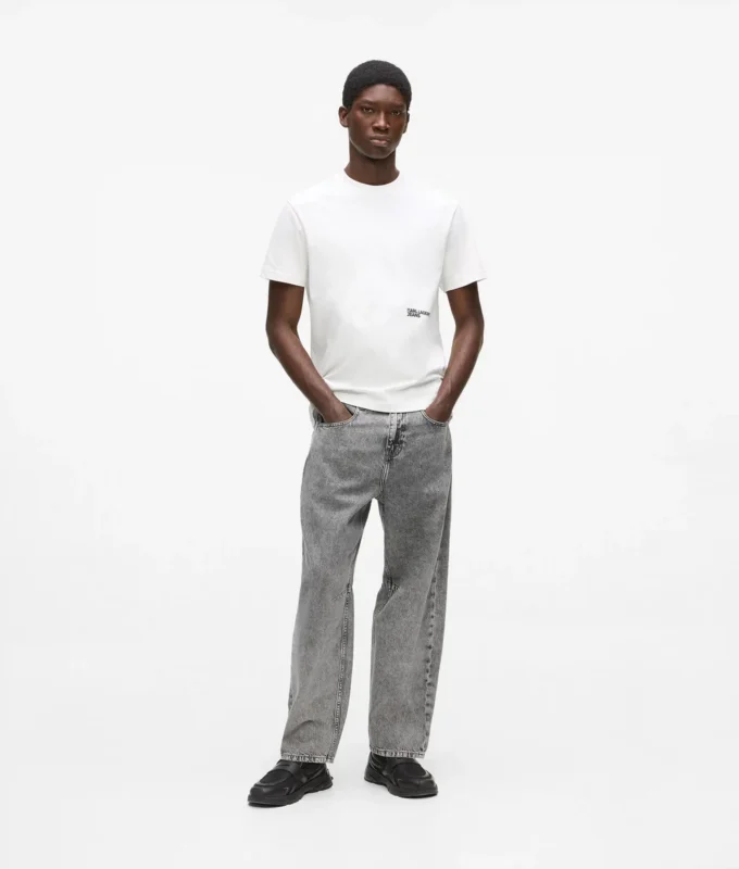 Jeans med barellben Jeans med barellben