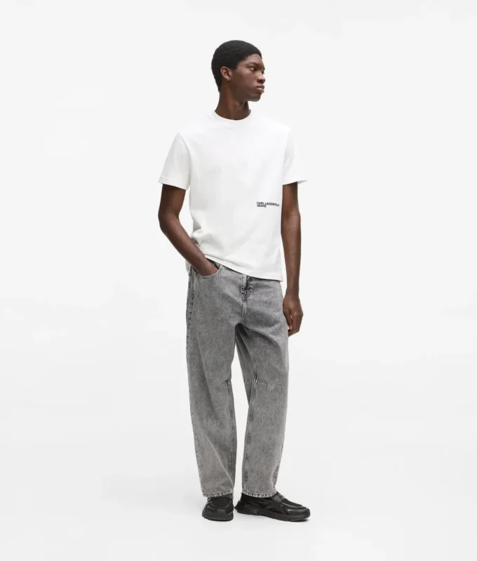 Jeans med barellben Jeans med barellben