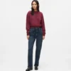 Jeans med hög midja och rak passform Jeans med hög midja och rak passform