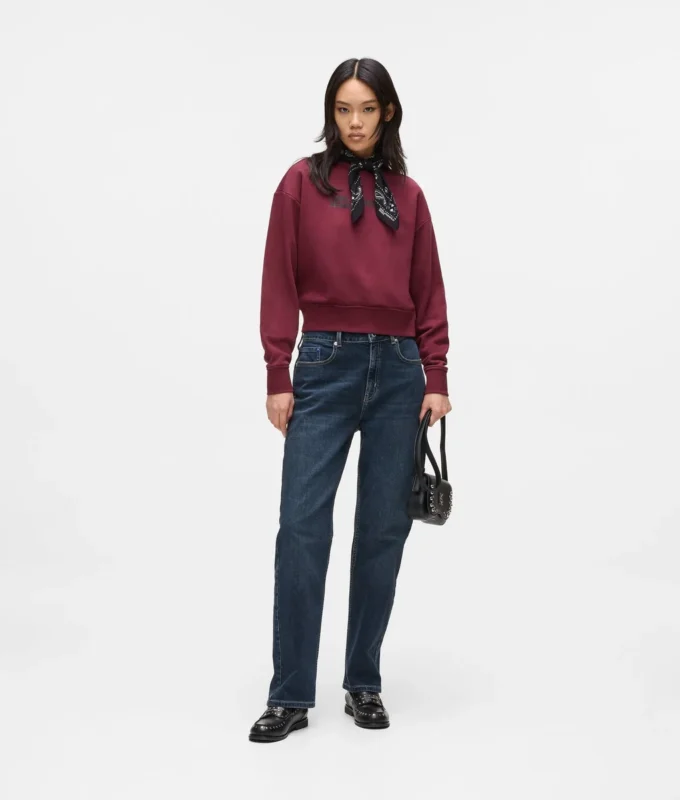 Jeans med hög midja och rak passform Jeans med hög midja och rak passform