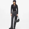 Jeans med hög midja och rak passform Jeans med hög midja och rak passform