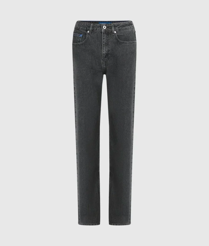 Jeans med hög midja och rak passform Jeans med hög midja och rak passform