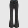 Jeans med hög midja och sömmar Jeans med hög midja och sömmar
