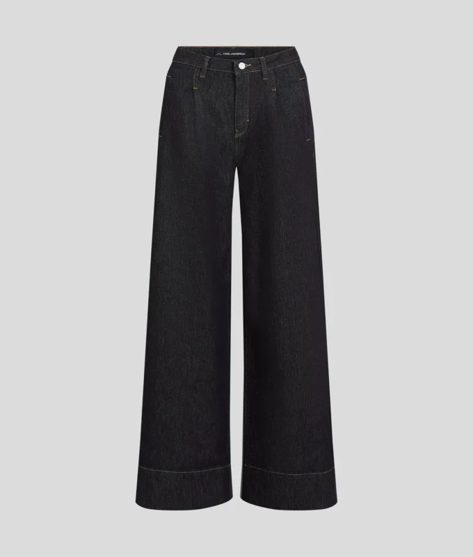 JEANS MED KONTRASTERANDE SÖMMAR OCH VID BEN JEANS MED KONTRASTERANDE SÖMMAR OCH VID BEN