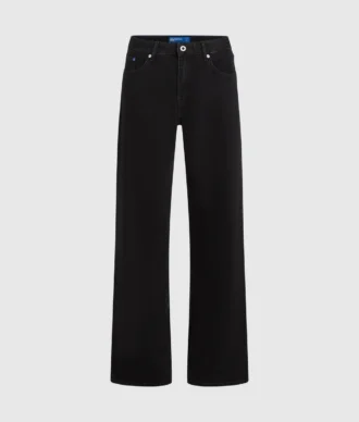Jeans med medelhög midja och avslappnad passform