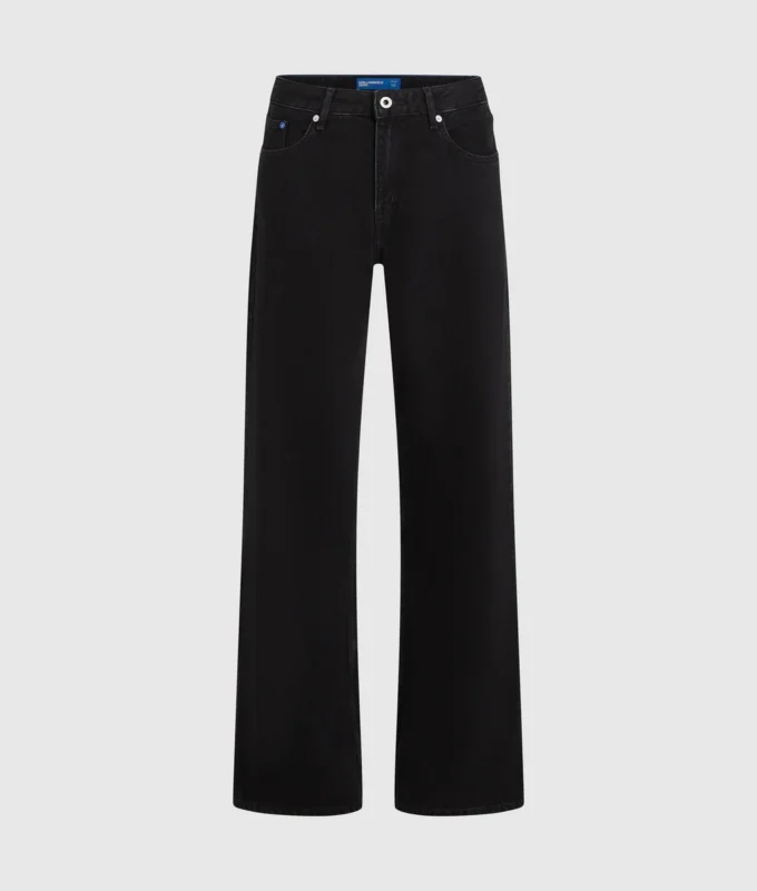 Jeans med medelhög midja och avslappnad passform Jeans med medelhög midja och avslappnad passform