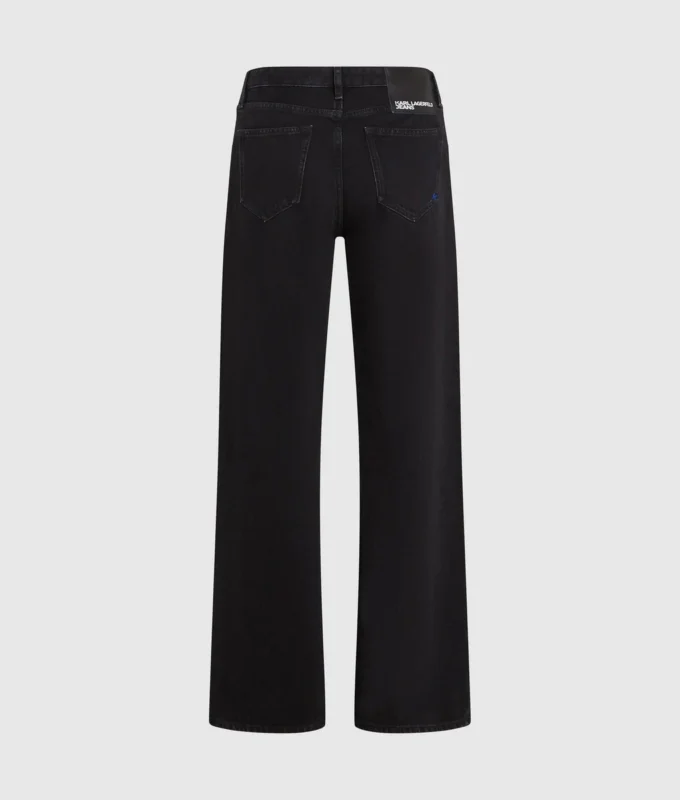 Jeans med medelhög midja och avslappnad passform Jeans med medelhög midja och avslappnad passform
