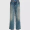 Jeans med medelhög midja och avslappnad passform Jeans med medelhög midja och avslappnad passform