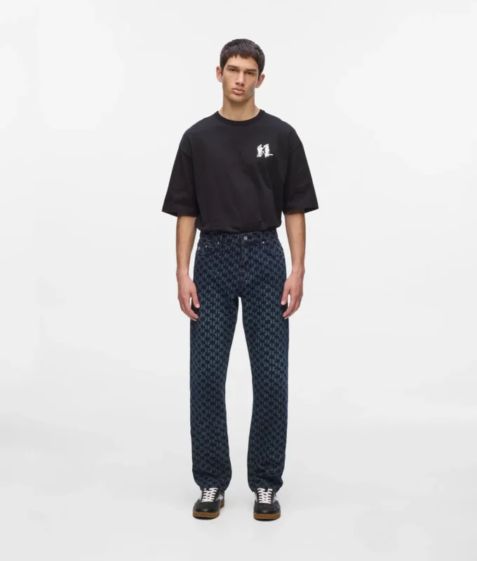 Jeans med monogram över hela ytan Jeans med monogram över hela ytan