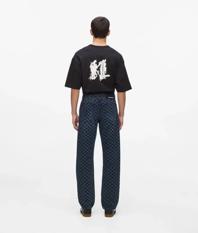 Jeans med monogram över hela ytan Jeans med monogram över hela ytan