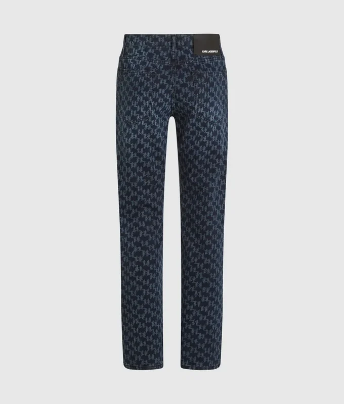 Jeans med monogram över hela ytan Jeans med monogram över hela ytan