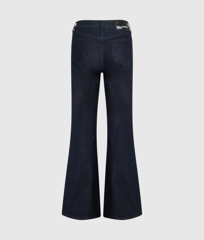 Jeans med splittad fåll