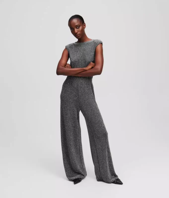 JERSEY RHINESTONE JUMPSUIT