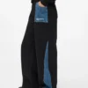 Joggingbyxor med denimpanel Joggingbyxor med denimpanel