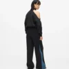 Joggingbyxor med denimpanel Joggingbyxor med denimpanel