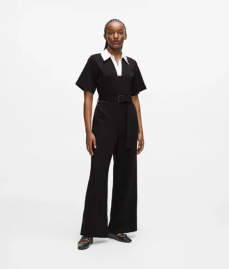 Jumpsuit med signaturkrage
