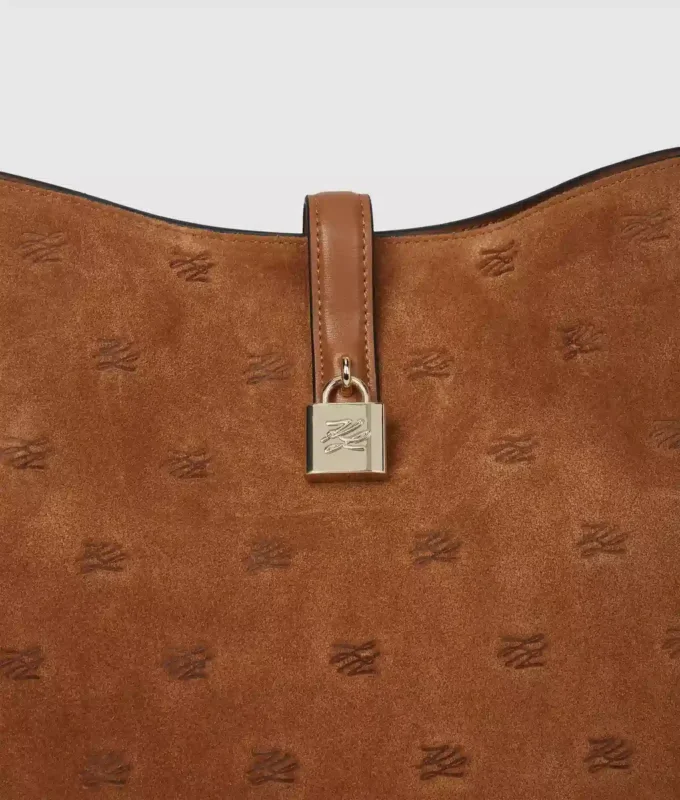 K/Autograph hobo-väska i mocka med hänglås K/Autograph hobo-väska i mocka med hänglås