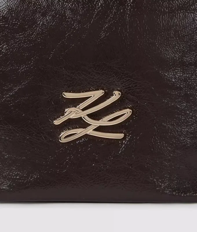 K/Autograph liten glansig hinkväska K/Autograph liten glansig hinkväska