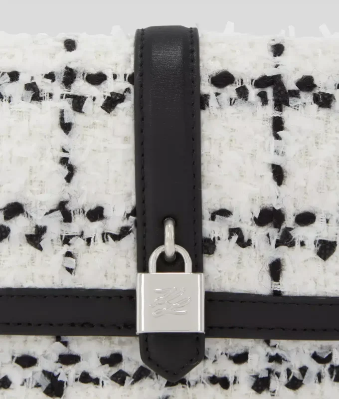 K/AUTOGRAPH PADLOCK BOUCLÉ SKULDERVÄSKA