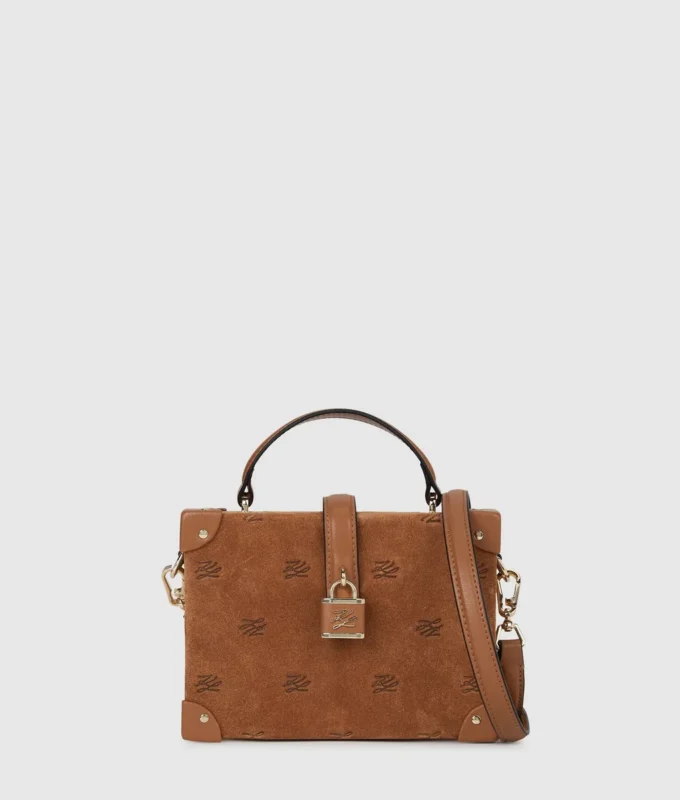 K/Autograph padlock suede trunk bag K/Autograph padlock suede trunk bag