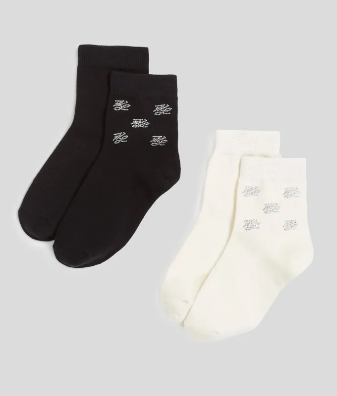 K/AUTOGRAPH RHINESTONE SOCKS – 2-PACK K/AUTOGRAPH RHINESTONE SOCKS – 2-PACK