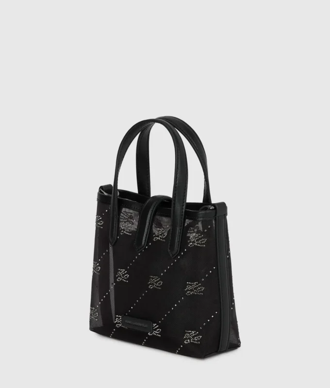 K/Autograph totebag med hänglås och strass