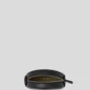 K/CIRCLE EMBOSSED LOGO ROUND CROSSBODY BAG