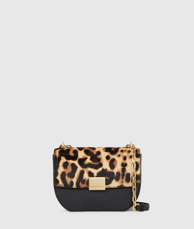 K/Forever liten crossbody-väska med leopardmönster