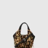 K/Hardware mini leopard tote bag