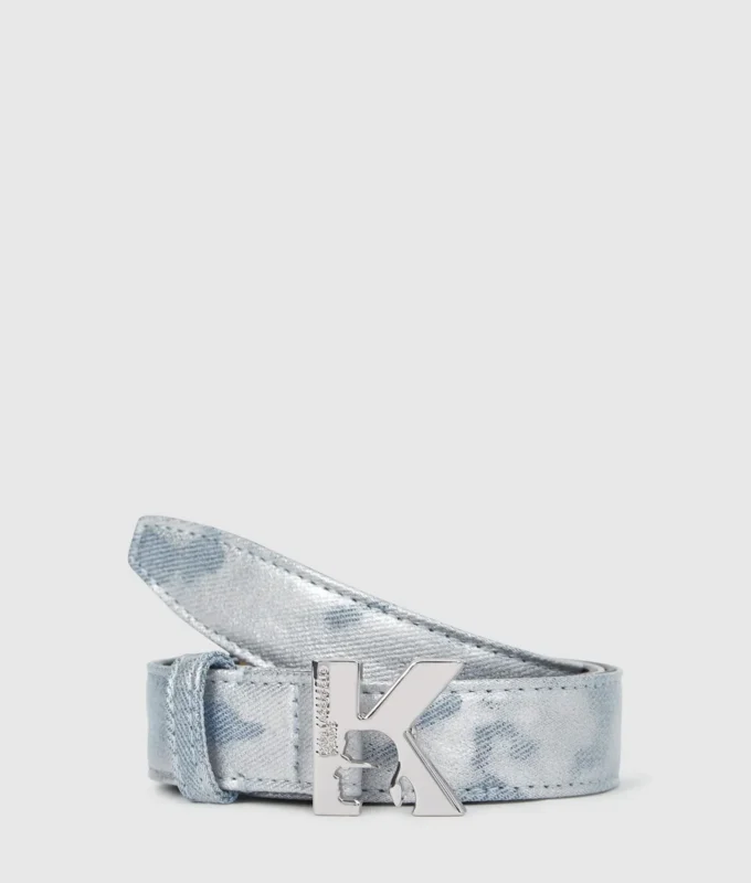 K-logo denim bälte K-logo denim bälte
