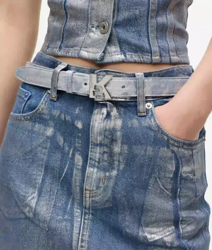 K-logo denim bälte K-logo denim bälte