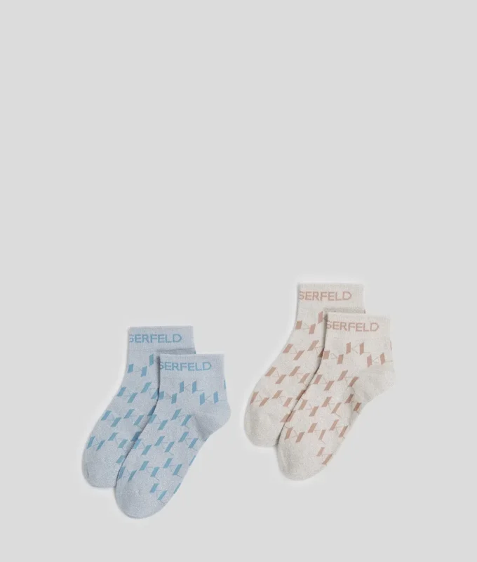 K/MONOGRAM KORTA STRUMPOR – 2-PACK K/MONOGRAM KORTA STRUMPOR – 2-PACK